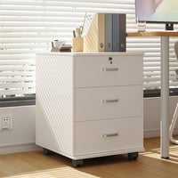 كومدي خشب متحرك يحتوي 3 مجر متعدد الاستخدام ابعاد 59*34*40 CM للحجز وا...