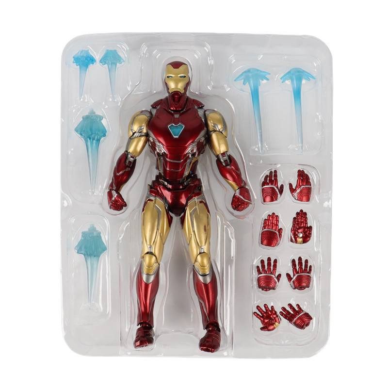 مجسم شخصية S.H.Figuarts Iron Man Mark 85 من Bandai. 
يبلغ ارتفاع المجسم حوالي 15.5 سم.
مصنوع من أجزاء مصبوبة (die-cast) لوضعيات حركية قصوى.
يأتي مع يدين قابلتين للتبديل وأجزاء مؤثرات.
مستوحى من فيلم "Avengers: Endgame
واتساب ***********
لدينا توصيل لجميع المحافظات
