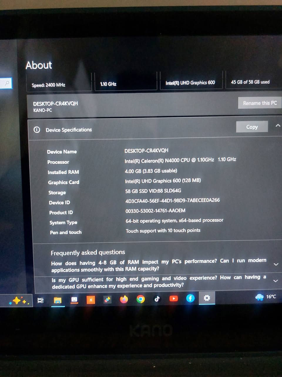 لابتوب بهذا الشكل كلش مميز
مواصفاته موجوده السعر 250 الف
الشحن اكثر من 10 ايام
لمس 
كيبورد منفصل 
كارتون مع ملحقاته متوفره


**إذا كنت صاحب هذا الإعلان وتريد حذفه لأي سبب، رجاءا أرسل رسالة إلى الدعم الفني**