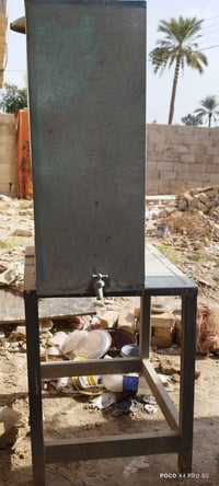 تانكي ماء 500لتر مع ميز حديد ثقيل.السعر..45000  العنوان قضاء أبو غريب ...