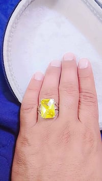 خاتم فضة 925 • حجر سترين • صياغة يدوية