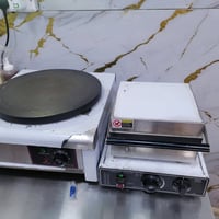 #للبيع اخو الجديد ✋👍 مكينه كريب + مكينه وافل  الزوج بـ5500 الف  للتواص...