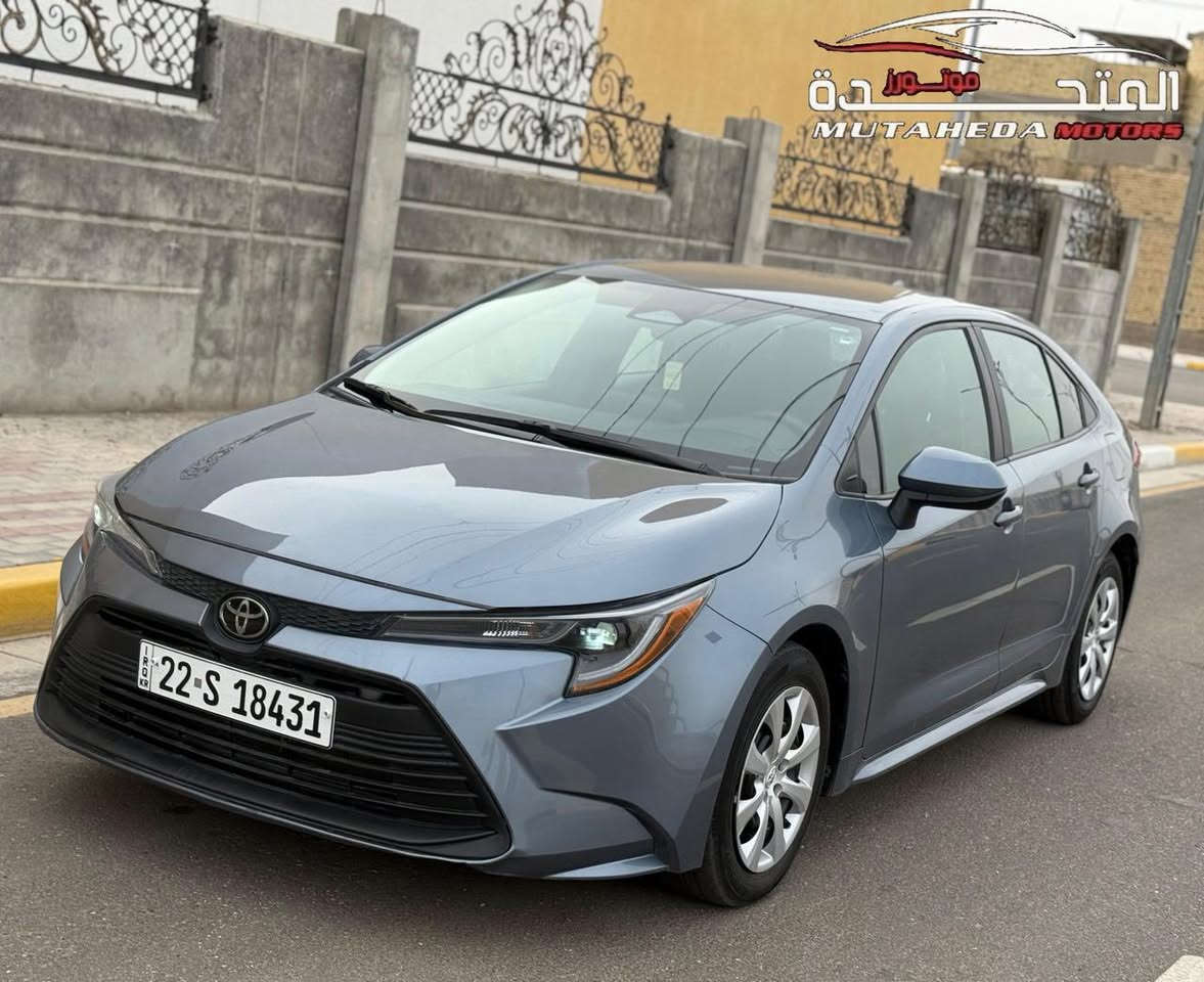 تيوتا كورلا LE 2024 وارد أمريكي 
رقم أربيل تحويل مباشر 
عداد المسافه : 21 الف mill
حجم المحرك : 4 سلندر 2000 
الضرر : دعاميه فقط مكفوله من الصبغ والتبديل والايرباك
المواصفات LE ..
شاشه كار بلي - رادار مانع تصادم امامي
هاند بريك كهرباء - كامره خلفيه - لايت زينون
تحديد مسار - كروز سرعه - قياده اليه 
السياره جدا نضيفه على وضع الشركة 
السعر 158 ورقه
*********** مهندس حسين  
كربلاء / حي الحسين 
شركة_المتحدة_لمزادات_السيارات_وقطع_الغيار
