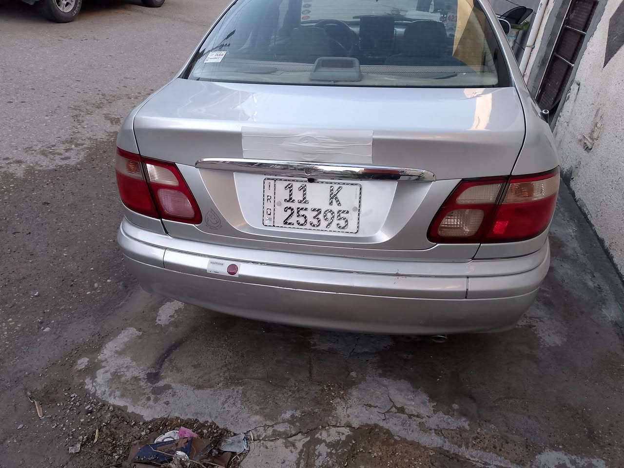 سلام عليكم نيسان موديل 2000 بأسمي تبريد شغال تخم تاير صدر امامي خلفي جديد السياره مصبوغه للجماليه بدون ضربه رقم بغداد دولي مكاني ديالى بعقوبة ورقمي***********
