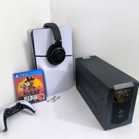 بلي 5 سلم النضافه 99 مع يو بي اس 1500 مع سماعه من شركه رايزر وقرص ردد ...