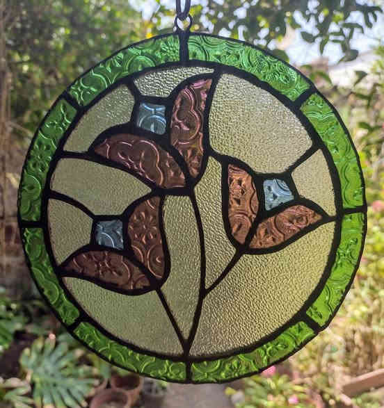 جام مشجر ملون ابو التفاحه انذاك ...لوحات زجاجيه متنوعه ....***********واتساب
