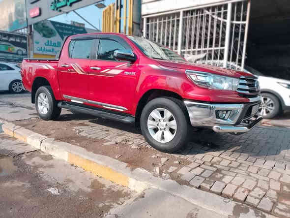 ..السلام عليكم
هايلوكس موديل 19 
سياره بلادي 
مكفول من الضرب لا تبديل لا صبغ 
سونار موجود بل منشور 
كير محرك تبريد مكينه كفاله عامه بلادي 
تخم تاير شواصي مكفولات 
دوخل نظيفه سياره حلو معنا الكمله بل عافيه ياخذها 
رقم ربيل شكل جديد سنويا جديد بسمي تحويل شوكت ما يعجبك حولك 
سعار سياره 280بي مجال شي بسيط 
العنوان بغداد بلديات نتصل وتدلل عله رقم 
***********
