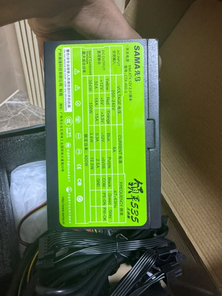 رام 16 g تردد 2666 السعر 65 الف
باور سبلاي 400w السعر 35 الف
مكاني بغداد او توصيل لاي مكان
القطع فاتحهن من حاسبتي لارض التطوير واي خلل مابيهن شرط الفحص
***********
