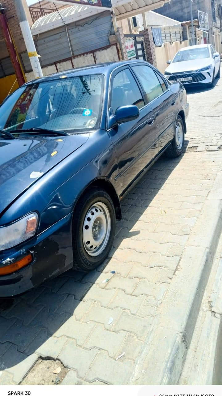 سلام عليكم كورلا موديل 94  كير ومكينه نضيفات تخم تاير جديد حداديه زينه .   بسمي رقم انكليزي السعر46 بيه مجال مكاني كربلاء  ***********
