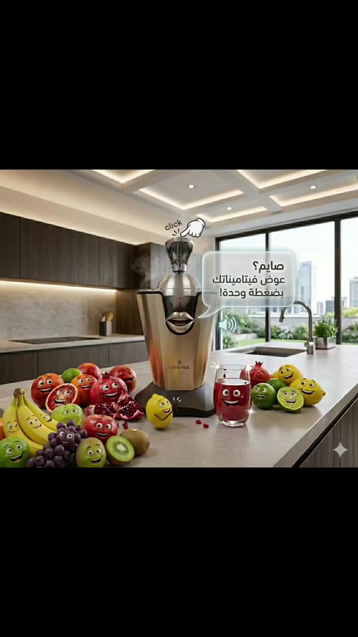 🍹 عصيرك الفريش بضغطة واحدة مع معصارة ليبرونك! 🍊✨

صايم ومحتاج طاقة؟ 🌙
لا تشيل هم تعب العصر! مع معصارة ليبرونك الكهربائية، عصيرك الطبيعي المنعش جاهز بثواني، بدون أي مجهود وبضغطة بسيطة! ⚡
ليش ليبرونك هي خيارك الأفضل في رمضان؟
 * محرك قوي 160 واط: يعصر لك بسرعة وقوة، ويطلع كل قطرة عصير من الفاكهة. 🚀
 * عصير نقي 100%: فلتر ذكي يفصل البذور واللب لضمان نقاء وطعم لا يُقاوم. 💎
 * تصميم ستانلس ستيل أنيق: يعيش معك طويلاً ويضيف لمسة جمالية لمطبخك. ✨
 * سهولة الاستخدام والتنظيف: مخروطين لأحجام مختلفة من الفاكهة، وأجزاء قابلة للفك لسهولة الغسل. 🧼
 * سعة 500 مل: تكفي وتوفي لعائلتك. 👨‍👩‍👧‍👦
عوض فيتاميناتك، جدد نشاطك، واستمتع بطعم الطبيعة! 💚

👇 اطلبها الآن واستمتع بالانتعاش! 🛒

#ليبرونك #معصارة_كهربائية #عصير_طبيعي #رمضان #صحة #انتعاش #عصير_فريش #فيتامينات #مطبخ #أجهزة_منزلية #عروض_رمضان #تجهيزات_رمضان #عصير #عصيرات_طبيعية


**إذا كنت صاحب هذا الإعلان وتريد حذفه لأي سبب، رجاءا أرسل رسالة إلى الدعم الفني**