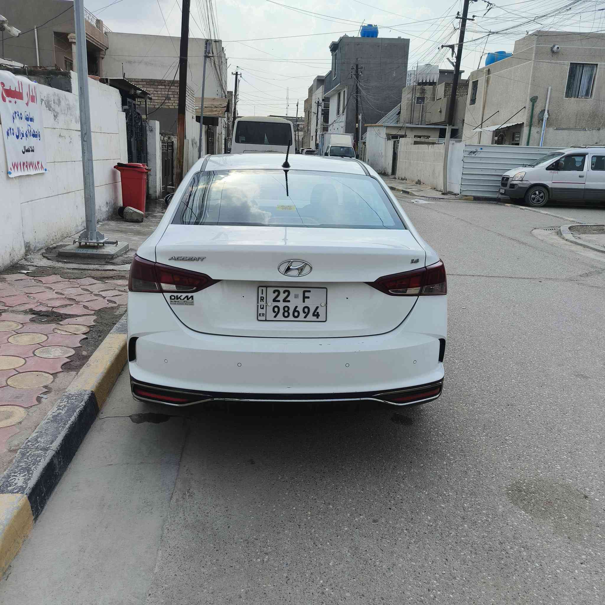 ‏سلام عليكم . اكسنت موديل 2022 وارد خليجي  محرك ال1600 دوش مكفول ما مفتوح تبريد قطعتين كير مكفول سياره بيها جاملغات امايمه رش صبغ  فقط بدون حادث وبدون معجون سياره جاهزه رقم اربيل جديد بسمنا تريد تحويل أو وكاله بل يعجبك
‏السعر 127$ بيها مجال بسيط
‏العنوان بغداد الدوره
‏***********
‏ متوفر وات ساب
