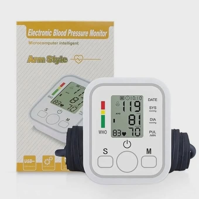 جديد تصميم مميز وعملي

- شاشة LCD رقمية لعرض النسب

- قياس ضغط الدم: 0-299 ملم زئبقي " 0-3.37 كيلو باسكال "

- ضغط الدم 3± ملم زئبقي " 0.4 كيلو باسكال “ 5± من القراءة

- درجة الحرارة: 5 - 40 درجة مئوية

- سرعة ضربات القلب: 40 - 200 نبضة بالدقيقة 

- ارتفاع الضغط: 70 - 106 كيلو باسكال 

- الرطوبة: 15% - 85% رطوبة نسبية

- خاصية الايقاف الذاتي تلقائيًا بعد 30 ثانية من التشغيل بالخطأ 

- يتم النفخ عن طريق التضخيم التلقائي 

- يعمل عن طريق البطاريات نوع AAA  وكذالك يعمل عن طريق الشحن 

- طول الصمام : 60 cm

- الابعاد : 17 * 10 * 14 cm

السعر 9000

توصيل بغداد 3000 وباقي المحافظات 5000


**إذا كنت صاحب هذا الإعلان وتريد حذفه لأي سبب، رجاءا أرسل رسالة إلى الدعم الفني**