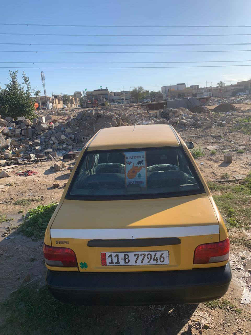 سلام عليكم
سايبا للبيع موديل 2013 سياره جاهزه من كل شي مكينه كير خير من الله مصفرة هيئة وغرامات ومدفوع سنه لكدام 
السيارة بلاديه بس بيها طخات بدون حادث للاستفسار اكثر التواصل ***********
