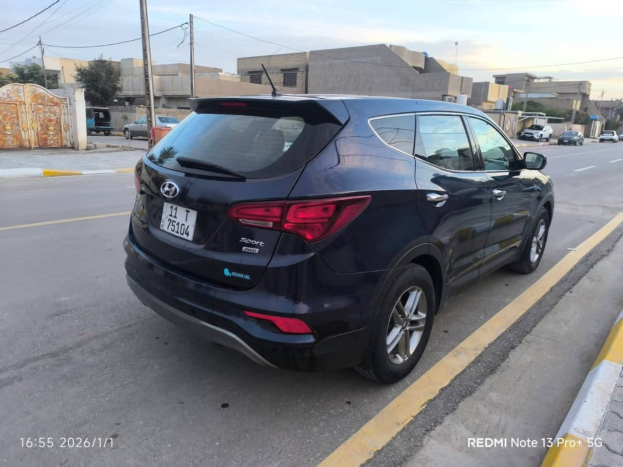 سلام عليكم للبيع سنتافي مديل 2018 وارد مريكي تحويل مباشر حادث سياره قبق جنطه صبغ فقط باقي كفاله ماشيه 100الف الاستفسار ***********
