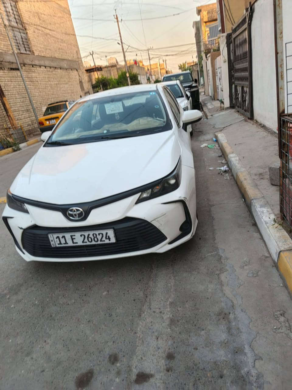 تويوتا كورلا 2022 ( خـليـجـي ) 
رقم بغداد بسمي هزه فحص جديدة تحويل ثاني يوم 
السعر  137$ سعر مناسب سياره جاهزه من كلشي 
بيهه شبر بل بنيد  وبيهه قبغ جنطه وجاملغ خلفي صبغ

خليجي حجم المحرك  1.8L
مفتاح التشغيل 
تحكم مقود جهتان                           
شاشة اندرويد
حساس امامي
حساس خلفي                              
كشافات زنون 
حجم الاطارات 205/55R16
تبريد قطعتين
اشاير بالمري          
‏نظام SPORT
نظام مانع تزحلق ‎
‏Bluetooth
مخرج منفذ الطاقة                           
4دسك بغداد, العراق


**إذا كنت صاحب هذا الإعلان وتريد حذفه لأي سبب، رجاءا أرسل رسالة إلى الدعم الفني**