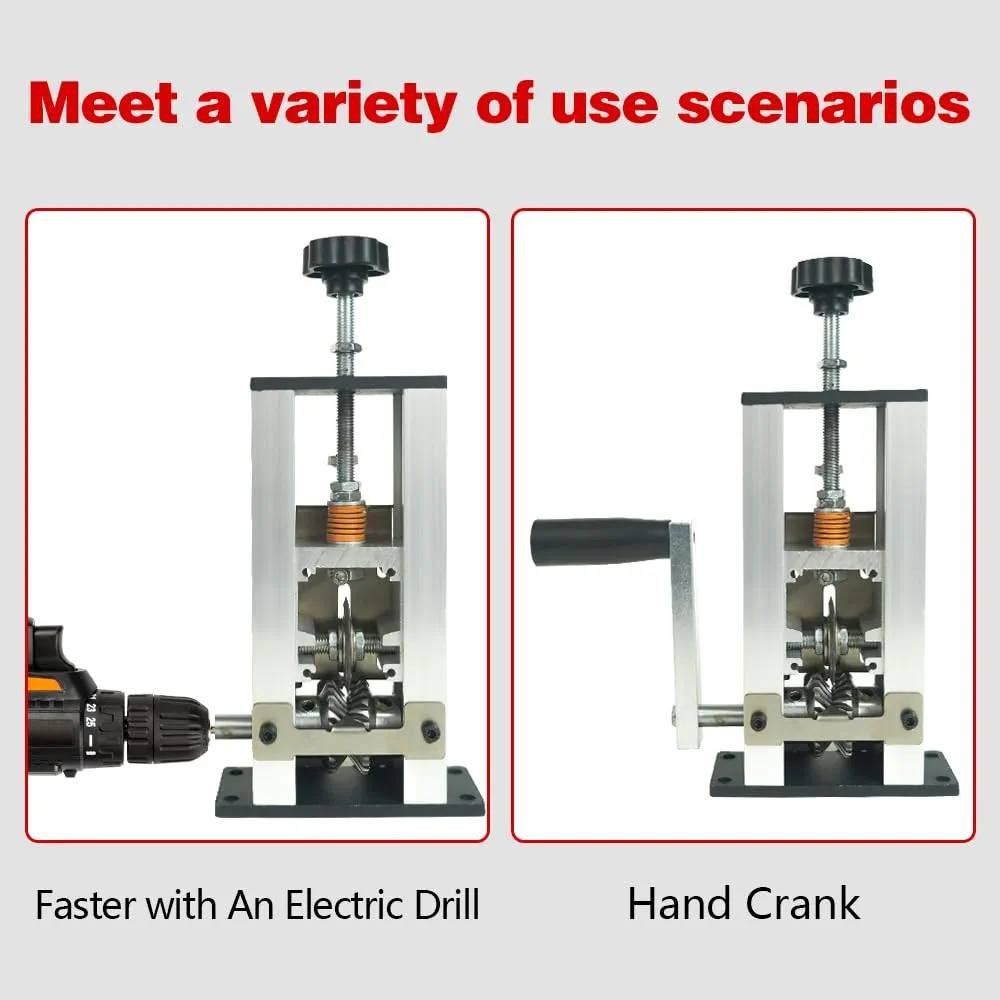 السلام عليكم
اله تقشير الأسلاك اليدوي
يمكن تشغيلها يدويا باستخدام المقبض المرفق أو توصيلها بمثقاب كهربائي لتجريد تلقائي.
مصنوعة من الفولاذ والألومنيوم عالي الجودة. تتميز بفتحتين للتغذية لاستيعاب أسلاك بأقطار مختلفة (مثل 1 مم إلى 21 مم
انطوني بي سعر
رقم الواتساب/***********
