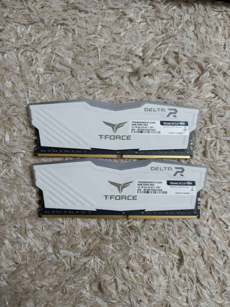 معالج ومذربورد ورام وكارت شاشه ومبرد مائي اغلب لقطع جديدة اواستخدم قليل للبيع
Msi gaming x frozen Rx 5500xt 8. 150 الف
Intal I5 10400f. 90
Motherboard Gigabyte b510 H v2. 85
Hdd wd 1000. اصلي مال حاسبتي غير مجدد.  30 
Ram t-force 2x8 16 3200.  130
مبرد مائي ثنين مراوح لون ابيض

متوفر توصيل لي كل لعراق


**إذا كنت صاحب هذا الإعلان وتريد حذفه لأي سبب، رجاءا أرسل رسالة إلى الدعم الفني**