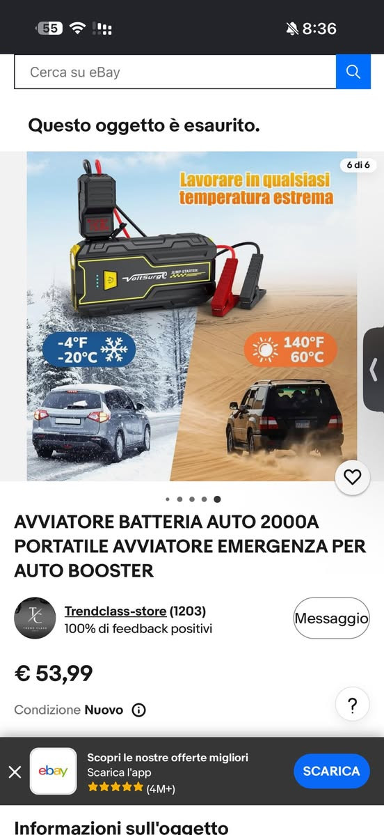 جطل سياره للطوارئ 2000A. يشغل حتى 8 سلندر.
عملاق. وقوي.
بي اكثر من استخدما باور بنك للتلفون. او.
لايت. والاستخدام الأساسي. جطل. سياره. يتحمل. -20. و.
سعره. 45 الف. والتوصيل مجاني. لكل المجافضات. السعر ثابت


**إذا كنت صاحب هذا الإعلان وتريد حذفه لأي سبب، رجاءا أرسل رسالة إلى الدعم الفني**