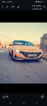 النترا افانتي موديل 2021 خليجي فول مواصفات  مكينه 1600  كير AT رقم بغد...