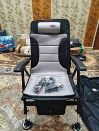 يا الله عيني كرسي مال صيد جديد غير مستخدم يجي ويا الجنطة مالتة زايد اس...