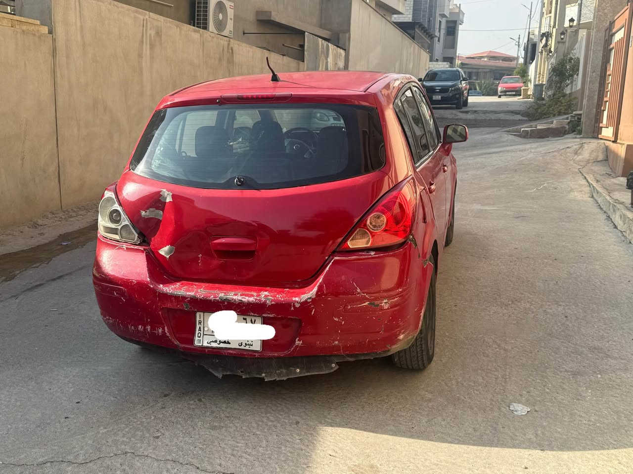 نيسان فيرسا 2011 وارد امريكي 
رقم نينوى الماني
كير توماتيك
4 جام كهرب
محرك 18 
مصبوغا عام بسبب الترقيم و بيها طخات
بسمي تحويل ثانيوم 
 كير محرك تبريد شرط  
سعر 50 و بيها مجال
***********
*********** موصل, نينوى
