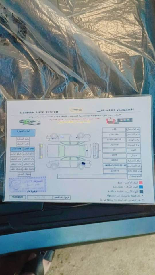 للبيع جيب لاريدو موديل 2011 كلين 
مكفوله من الحادث والصبغ ماعده 
البارد مكان السياره فلوجه سعره 170
هذه سونارها 
***********
