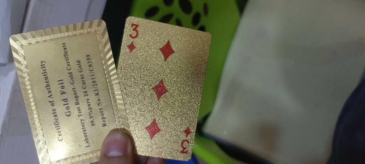سلام عليكم عندي ورق بهاذا شكل ويه كارت مكتوب ذهب عيار 24 ماعرف بعد شكد سعر اريد ابيعه عندي سيتين منه


**إذا كنت صاحب هذا الإعلان وتريد حذفه لأي سبب، رجاءا أرسل رسالة إلى الدعم الفني**
