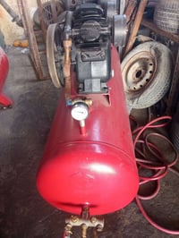 كمبريسر 200لتر • محرك بنزين • زعفرانيه