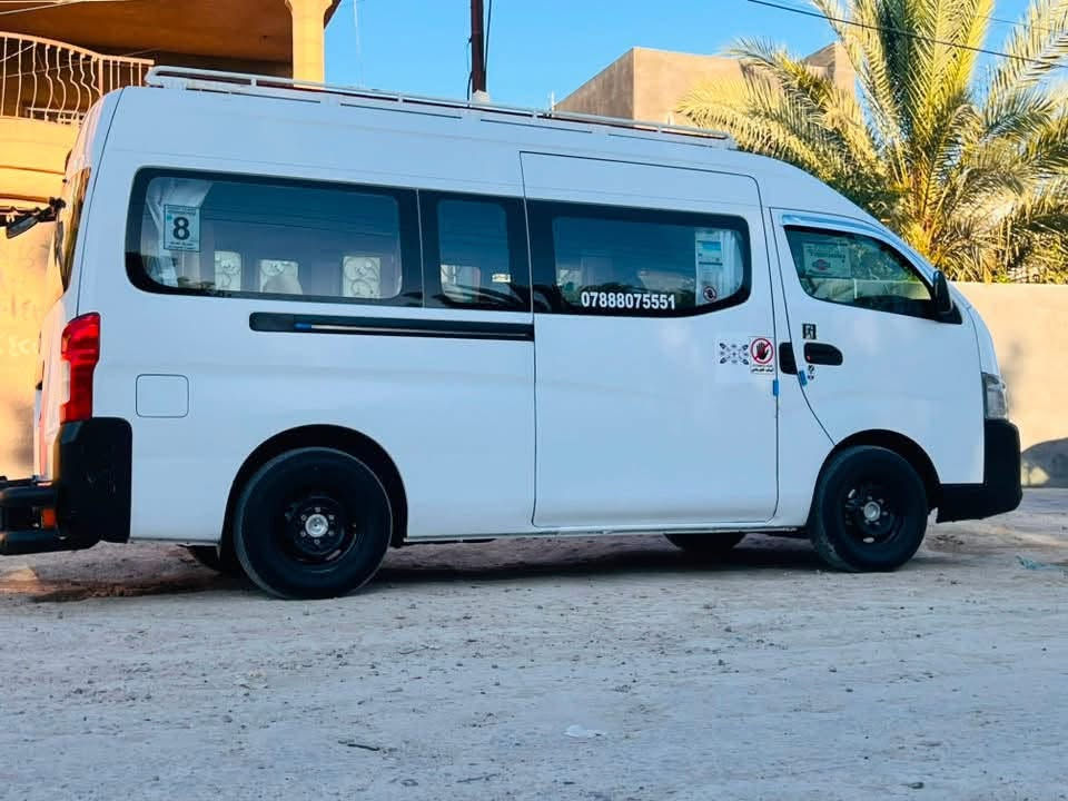 بسم الله الرحمن الرحيم 
نيسان يورفان عاليه موديل 14 سياره احله من الصور 
بيها ضربه بلگصه الكدام فوك الشباج مو قويه ماواصله لا تكم ولا شواصي سياره خير من الله تبريد محور ثلج دوشمه عامه السياره تخم تاير جواها بيها رصعه على كد اصبعين بصفحه الطويله بدون صبغ السياره بس بيها شويه نگاد مال زنجار وخياس شويه جوه المسطره مال الماسحات الكدام بيها شخط وره باب السلايت السياره محرك وكير واكسل خير من الله صدر كلشي متصرف عليها گبل لشارع مصفره هيئه ومرور شرط التحويل البيع نقد فقط السياره درع وسيبايه وبردات وشاشه وكامره كامله من كلشي منضومة زنون شمسي عالي ناصي بروجكترات 
تجي تفحص وبيك خير ودلل 
السعر اتصال ع رقم ***********
مكان السياره الانبار قضاء راوه تجي تفحص متعجبك السياره تتغده وتبات وترجع الصبح
