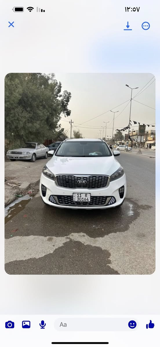 سلام عليكم سورنتو لبيع موديل ١٩سياره جديده ماشيه ميه وربعين بيه صبغ جاملغ الخلفي رقم بغداد نكليزي سته سلندر مكينه جديده تخم تاير سعره ميتين وخمسه وعشرين بيه مجال ***********
