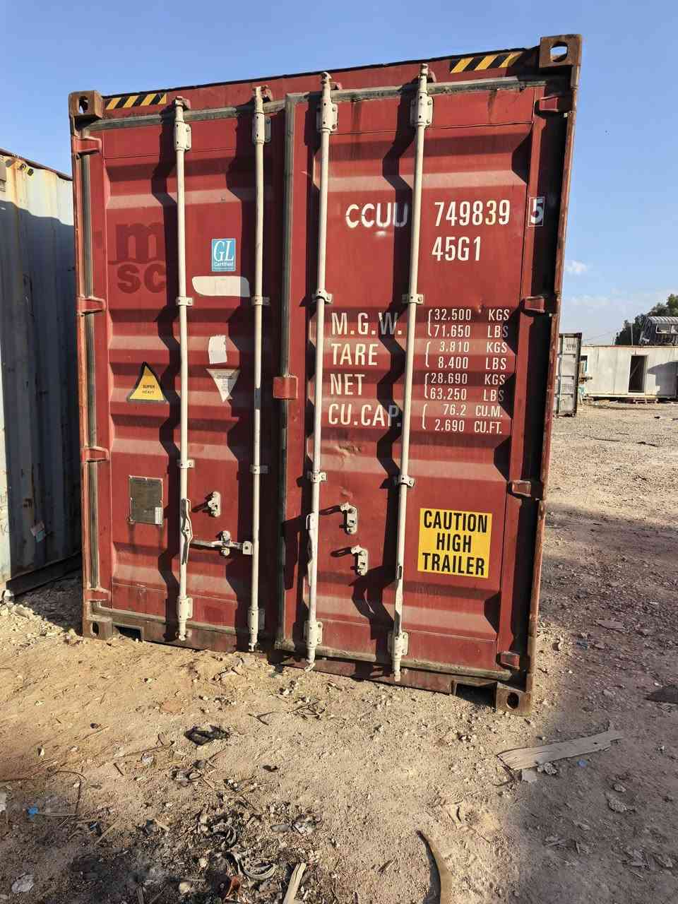 ياالله 🧿🧿🧿متوفر جميع الحاويات طول ١٢ متر زيرو وأيضا مستخدم وطول ٦ متر زيرو موديل ٢٠٢٤ ومستخدم أيضا عنوانا نجف الاشرف الاستفسار ع الاتصال *********** 🧿🧿🧿🧿🧿
