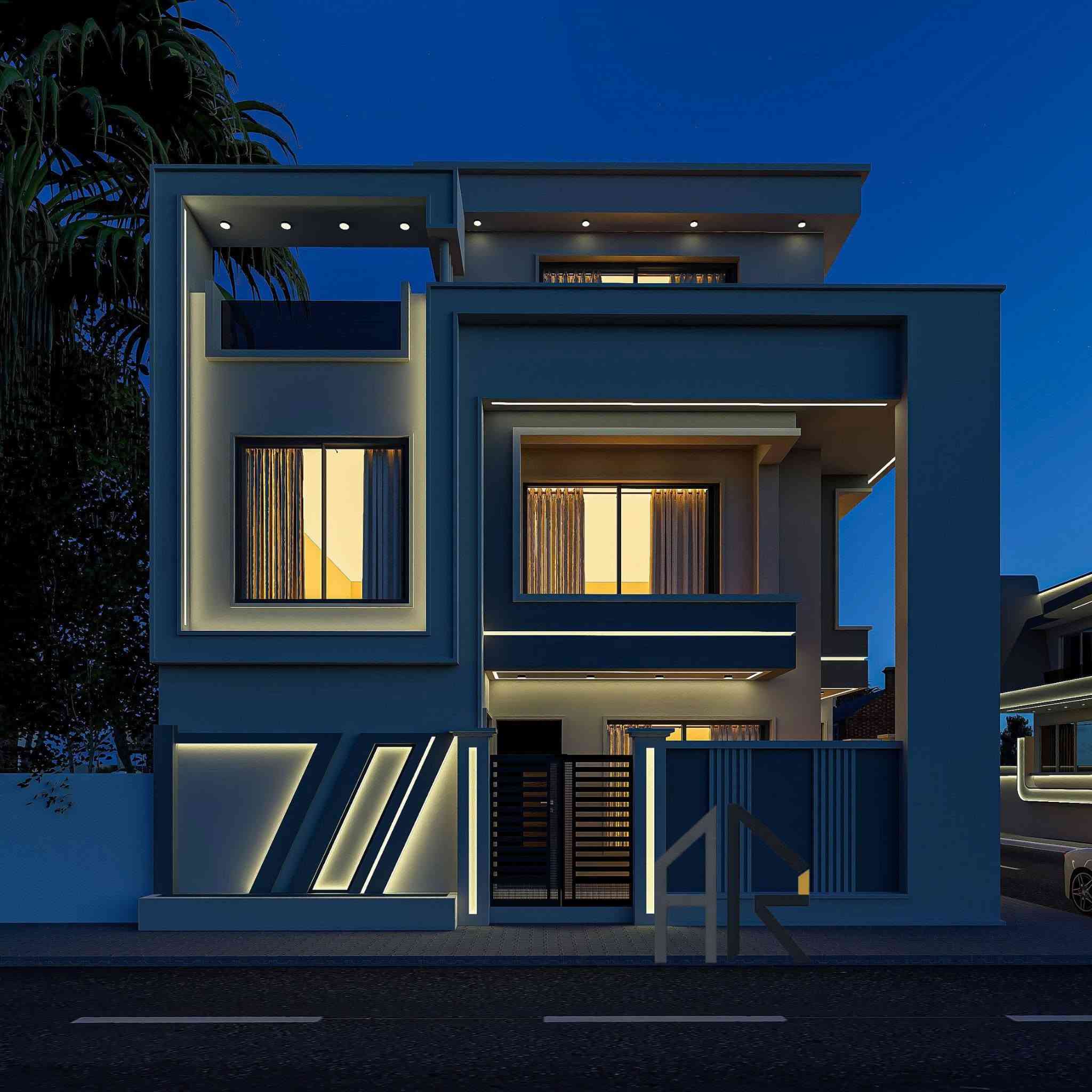 تصميم وتنفيذ واجهة منزل ركن بطراز المودرن الحديث
اذا تريد بيتك مميز خليه علينا 
تصميم تنفيذ اشراف 
للتواصل *********** او زيارتنا

