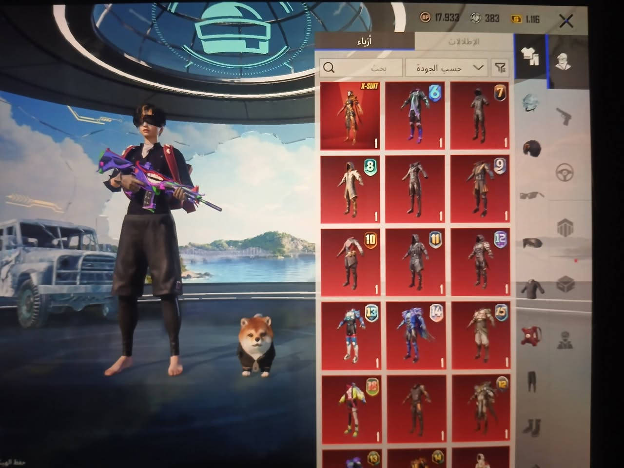 حساب ببجي للبيع 
المستوى 88 كونكر سيزن 15 كلشي في ماكس 
بدلت القبطان كاملة 
بدلت الفرعون اول 
امفور رحالة بقالها اخر تطوير يصير ماكس 
السعر خاص الي جاد فقط مكاني الفلوجة


**إذا كنت صاحب هذا الإعلان وتريد حذفه لأي سبب، رجاءا أرسل رسالة إلى الدعم الفني**