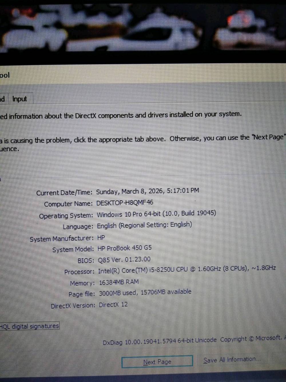للبيع لابتوب hp معالج كور اي 5 جيل ثامن قياس 15.6 
رام 16 هارد 256 SSD 
كرت شاشة داخلي 4 غيغا 
بعده شبه جديد بطارية من ساعتين لل 3 ساعات تشغيل سعره 280 الف8
المكان بغداد - المنصور