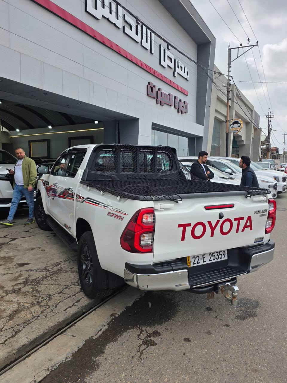 🔥 للبيع – تويوتا هايلوكس 2023 فورويل 🔥
✨ لون صدفي مميز – رقم أربيل الجديد
✨ السيارة باسمي وجاهزة نقل فوري
✨ سيارة ما بيها أي نقص – هزّة فحص سنوية
🚗 المواصفات الكاملة:
✔️ كاميرا خلفية + حساسات خلفية
✔️ بصمة تشغيل
✔️ شحن لاسلكي
✔️ شاشة تدعم Apple CarPlay & Android Auto
✔️ إنارة LED
✔️ تبريد مقاعد أمامي + تبريد خلفي
✔️ تحكمات ستيرن + بلوتوث
✔️ مثبت سرعة
✔️ أوامر صوتية
✔️ كير أوتوماتيك 6 سرعات
✔️ جامات كلها أوتو
🛠️ الحالة:
السيارة نظيفة جداً ومال جناي – ما تحتاج أي صرف
فقط صبغ خفيف بالجاملغ الأمامي (جهة الراكب) أقل من شبر
📍 الموقع: الموصل – معرض الأندلس
💰 السعر: 312
✅ تحويل مباشر
✅ مكفولة (محرك + كير)
✅ شرط الفحص والسونار
⚠️ سيارة بهالمواصفات والنظافة ما تبقى… للجادين فقط
📩 للاستفسار  راسلني خاص


**إذا كنت صاحب هذا الإعلان وتريد حذفه لأي سبب، رجاءا أرسل رسالة إلى الدعم الفني**