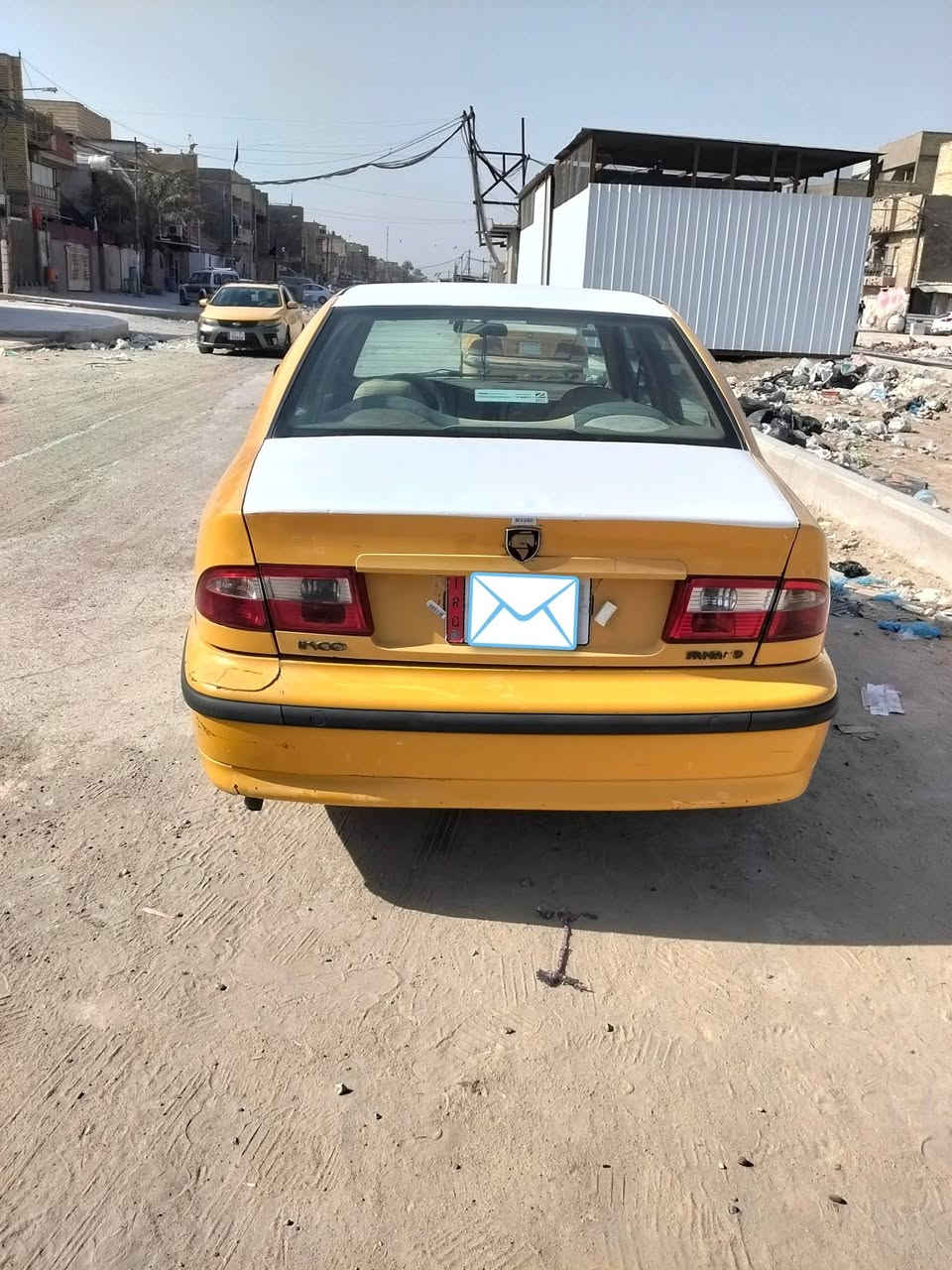 السلام عليكم سياره سمند للبيع2012 مصفره من كلشي هيئه وغرامات رقم انلكيزي السعر 40 المكان بغداد مدينه الصدر رقم الهاتف ***********
