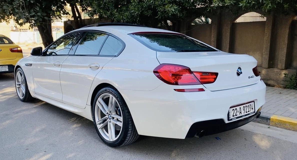 السلام عليكم 
بي ام دبليو 640 خليجي 2014 وكالة العروش فول الفول 
استيرن ضوئي ويقراء عداد وسرعه وحماوه واربي ام وكوله كاربون فايبر ………….
مكينه 6 سلندر 3000 تون باور تيربو صاروخ 
المواصفات 
بانوراما 
داتا شو تعرض كل شي بالجام الامامي 
6 كامرات 
حساسات اماميه خلفيه 
أبواب شفط 
صندوق كهرباء 
أناره محيطيه 
شاشه كبيره  
بلوتوث واواكس ويو اس بي وسيديات 2 واحد بالمسجل والثاني بالجكمجه ————-
مري شفط كهرباء 
قياده 4 اوضاع 
ماوس تحكمات 
اطفاء اوتو بالازدحام 
كراسي كهرباء حضن رياضي +خزن كراسي مومري
تبريد منفصل وقطعتين شرط ثلج ❄️ 
بردات كهرباء 
هاند بريك بصمه 
ترحيب واناره 
لايت زنون وحلقات ولد نهاري 
كيرتربترونك بالستيرن 
دكم ام وان وام تو  تكبسها تصير رياضيه  طلقه وصوت بالصالنصه خرافي ———
دبل كزوز من الوكاله 
رقم اربيل بااسمي 

ملاحظه السياره كفاله عده طخه بالجاملق الامامي ونصبغ على كده والباقي كفاله من الشخط والرصعه 

 ملاحظه ((((((((شرط ابيعلك تراي زيرو ))))))))) 
     جانت بتركيا وحتى دفتر الخروجيه موجود يعني مماشيه بالعراق ابد والسياره بااسم اول شخص لهسه 
برغي ممفتوح بيها على نصبت الوكاله شرط لامشتغل كلوب ولامسج وترايها من بغداد ل اربيل

مكانها بغداد السيديه 
هذه رقم صاحبها اني مكلف بالنشر متواجد وتساب وعام  *********** 

اخوان سعرها 195  معجبك السعر بكلمة ياالله 
شرط تصعد بيها عبالك هايبرد متسمع صوت خرسه وناعمه جداً
