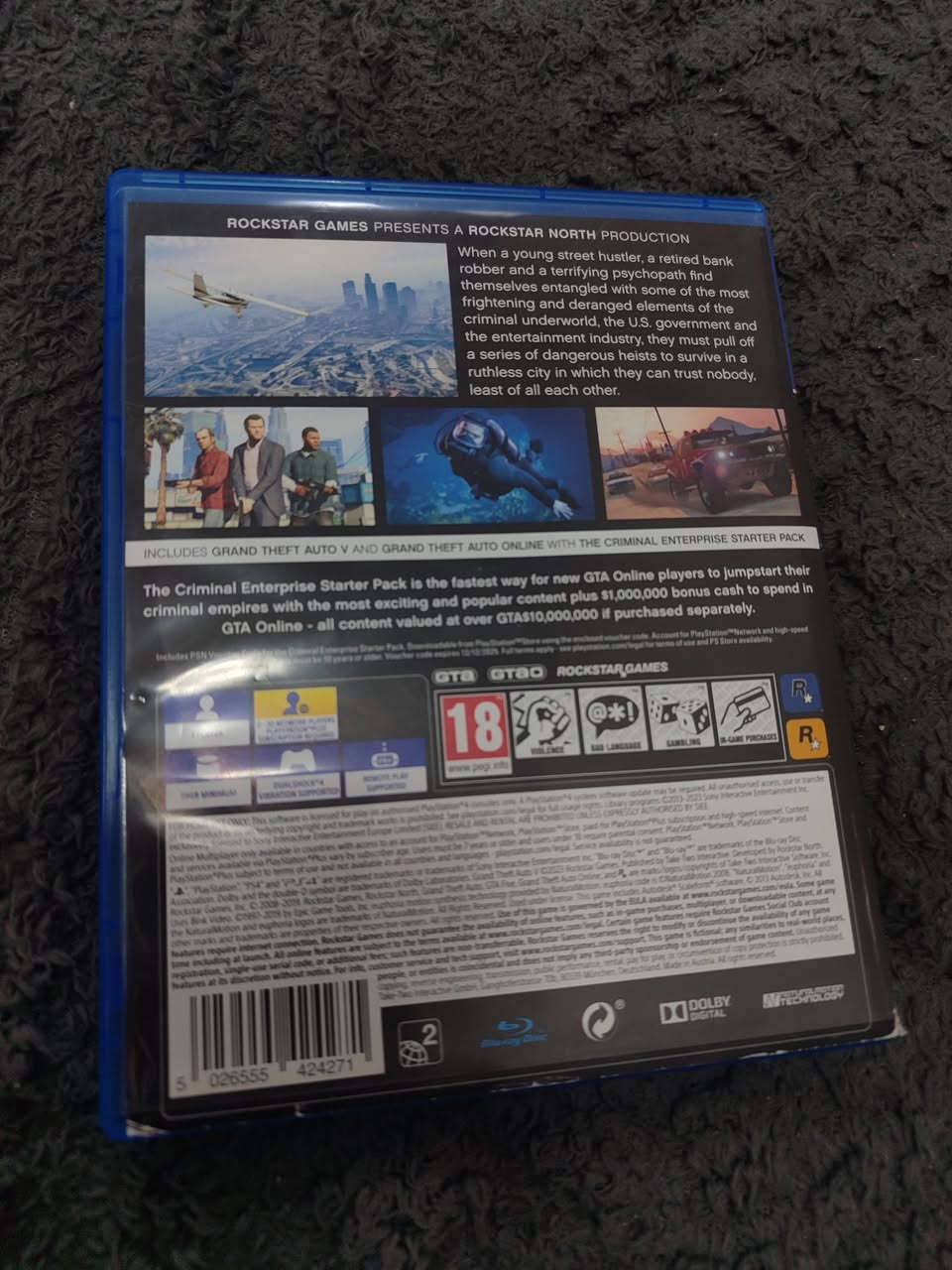 قرص gtav بلي 4 مستخدم نظيف كامل مع العلبة رايده ب٢٠ شامل التوصيل


**إذا كنت صاحب هذا الإعلان وتريد حذفه لأي سبب، رجاءا أرسل رسالة إلى الدعم الفني**