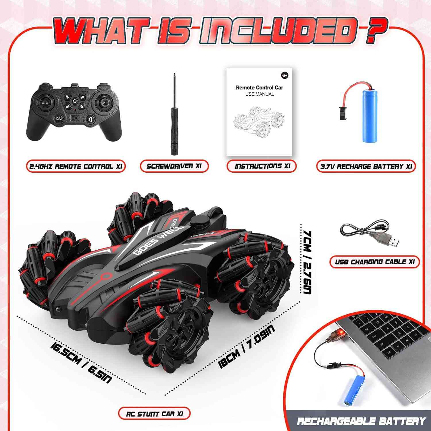 السعر 30 الف جديد غير مستخدم

هذه سيارة سباق تعمل بالتحكم عن بعد (RC Drift Car) وتتميز بالآتي:
نظام تحكم 2.4 جيجاهرتز: يسمح بقيادة عدة سيارات في نفس الوقت دون تداخل في الإشارة. 
دفع رباعي (4WD): توفر قدرة عالية على المناورة والانجراف (Drift) على أسطح مختلفة. 
ميزات استعراضية: تأتي مع أضواء LED ومؤثرات بخار (Spray) لتعزيز تجربة اللعب. 
سرعة عالية: قادرة على الوصول إلى سرعات تصل إلى 20-25 كم/ساعة لمزيد من الإثارة.


**إذا كنت صاحب هذا الإعلان وتريد حذفه لأي سبب، رجاءا أرسل رسالة إلى الدعم الفني**