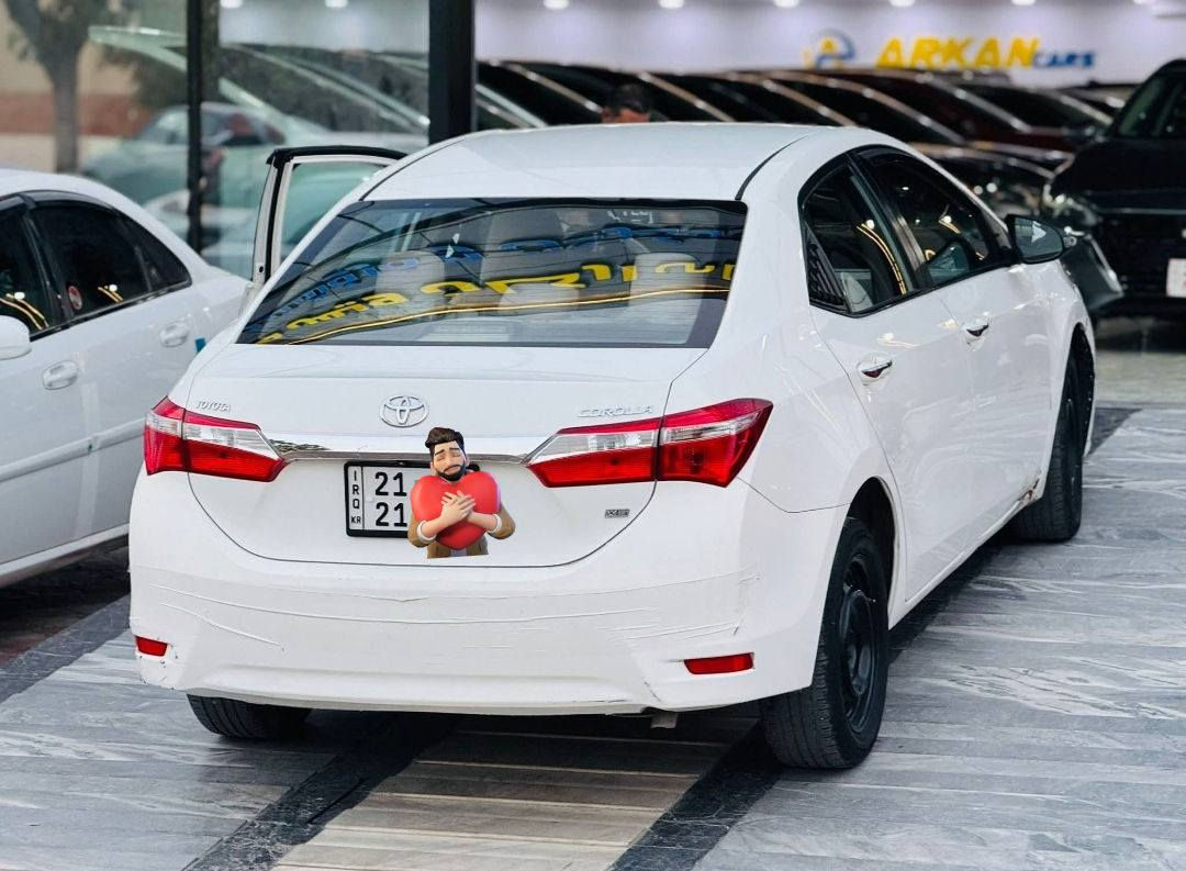 السلام عليكم 
كورلا موديل 2016 خليجي سنوية 2029  رقم سليمانية شرط التحويل رقم جديد كير محرك مكفول دبلات درايم شفتات طبلات راس رواط  كله جديد سياره بدون نقص تحكم ستيرن جهة وحده شاشة اندرويد كامره خلفية  سياره خير من الله مناقصه شي  ترايه وين ميعجبك وسعره مناسب 126 وبيه مجال مكانه ديالى خانقين وهذا رقمي 
*********** موجود واتس
