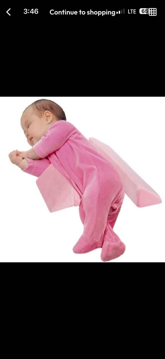 This product is an infant anti-roll pillow or side sleeper wedge, designed to keep newborns in a fixed position during sleep or supervised time. It typically consists of a large triangular wedge to support the infant's back or side and a smaller wedge to prevent them from rolling. أربيل, العراق


**إذا كنت صاحب هذا الإعلان وتريد حذفه لأي سبب، رجاءا أرسل رسالة إلى الدعم الفني**