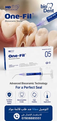 One-Fil® Bioceramic Sealer . .  ✅ تقنية Bioceramic متطورة لإغلاق محكم ...