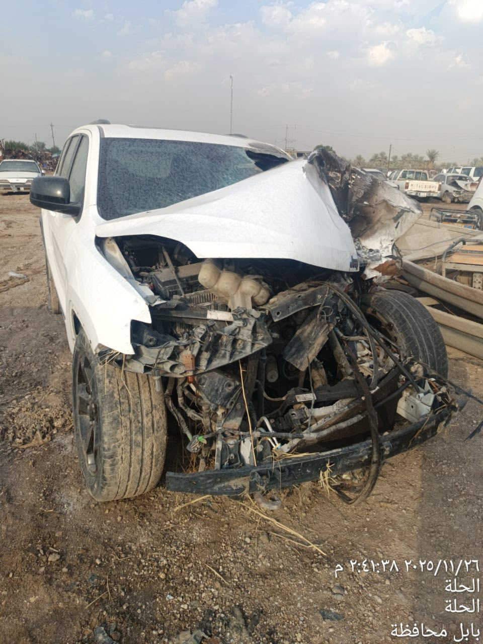 السلام عليكم
جيب 2019 بلاك توب ابيض رقم بابل بإسمي مكانها بابل.. 
السيارة تعرضت لحادث مروري 
صور السيارة قبل الحادث والان مرفقة بالمنشور 
للاستفسار ***********
او التواصل على الخاص
