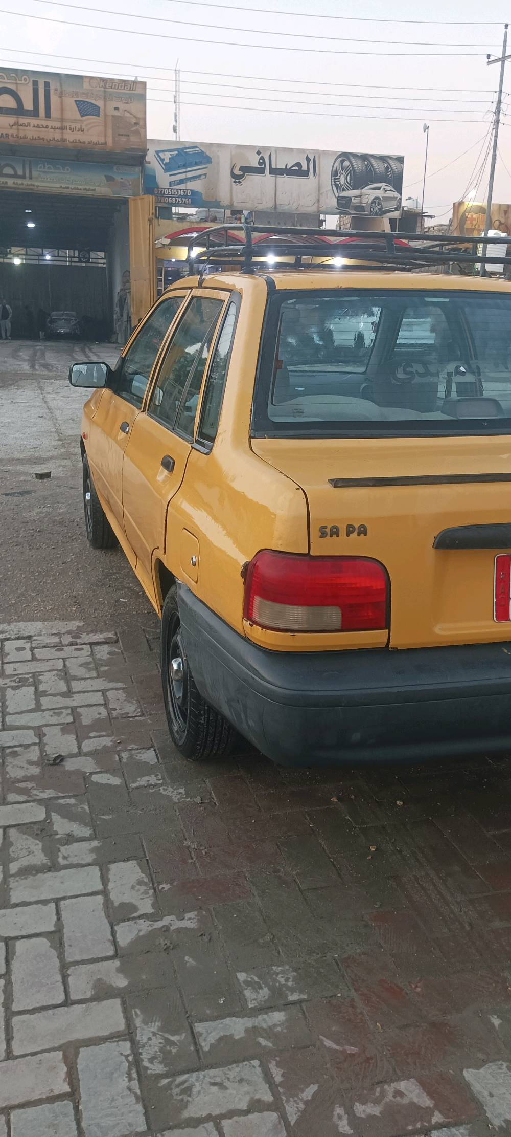 سايبا2009 رقم كربلاء سنوية لـسنة 27
دشبول نفخ مبدل
تبريد شغال جديد 
مكينة تبخر يعني كايمة 
الكير تمام
البدي معمر قبل 3 سنوات 
والباقي شوف العين 
عنوان كربلاء 