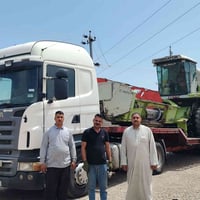 يوجد نقل حاصدات الى جميع المحافظات الاتصال 07808573002 07714839931