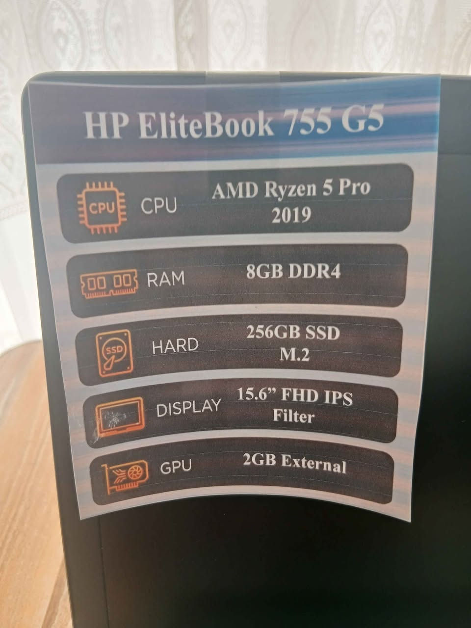 💻 لابتوب HP EliteBook 755 G5 - وحش العمل والدراسة بنظافة خارقة! ✨
​إذا تدور على حاسبة "أخو الجديد" تمشيك بالدراسة الجامعية، الشغل، البرمجة، والتصفح السريع بدون أي تعليق.. هذا العرض إلك! الجهاز مفحوص قطة قطعة وبحالة المصنع.
​⚙️ المواصفات التقنية (فول مواصفات):
​المعالج: AMD Ryzen 5 Pro (أداء سلس وسريع للمهام الثقيلة).
​الذاكرة (الرام): 8GB DDR4 لاستجابة فورية بين البرامج.
​التخزين (الهارد): 256GB SSD M.2 (يشتغل اللابتوب بلمحة عين ⚡).
​الشاشة: 15.6 بوصة FHD IPS بدقة ألوان تخبل ومريحة جداً للعين.
​كارت الشاشة: 2GB الخارجي لتشغيل الألعاب والبرامج بسلاسة.
​🎁 باكج الهدايا المجاني المرفق ويا الجهاز:
​💼 حقيبة لابتوب متينة لحمايته.
​🖱️ ماوس مريح جداً للاستخدام اليومي.
​✨ اللزگة الخاصة بالمواصفات (الملصقة على الشاشة كما بالصور).
​🚚 العرض الأقوى:
التوصيل مجااااني بالكامل وبأسرع وقت لباب بيتك لأي محافظة بالعراق! 🇮🇶🚚
​💰 السعر: 350 دولار فقط!
​📍 موقعنا للمعاينة والفحص المباشر:
السليمانية - منطقة قولەرەیسی - خلف مسجد شهيد مريوان (تحت).
​📞 للحجز والتثبيت السريع: أرسل رسالة خاصة الآن أو تواصل معنا مباشرة عبر الواتساب: ***********. (الكمية قطعة واحدة فقط، الأولوية لأول متصل!). السليمانية, العراق
