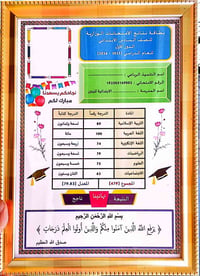 ابنك نجح / بنتك نجحت وتريد شهادة نجاح بالدرجات والمعدل والمجموع  شهادة...