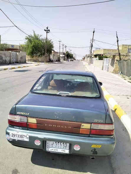 السلام عليكم
اخوان مكلف بلنشر
سياره كورلا م 1994 محور رقم بغداد مشروع وطني تحويل ثاني يوم كير مكينه مكفولات مكينه 1600
1.تبريد تدفئه شغال
2. قفل وفتح عن بعد
3. تاير جديد
4. كهربائيات كله شغال ما عده كيلو متر
5. سنويه 2027
6.صدر جديد قبل سبوع شاده
 7.سياره انضف من الصوره

المكان الكوت دجيلي 
السعر. 50 ورقه
للاتصال ***********
