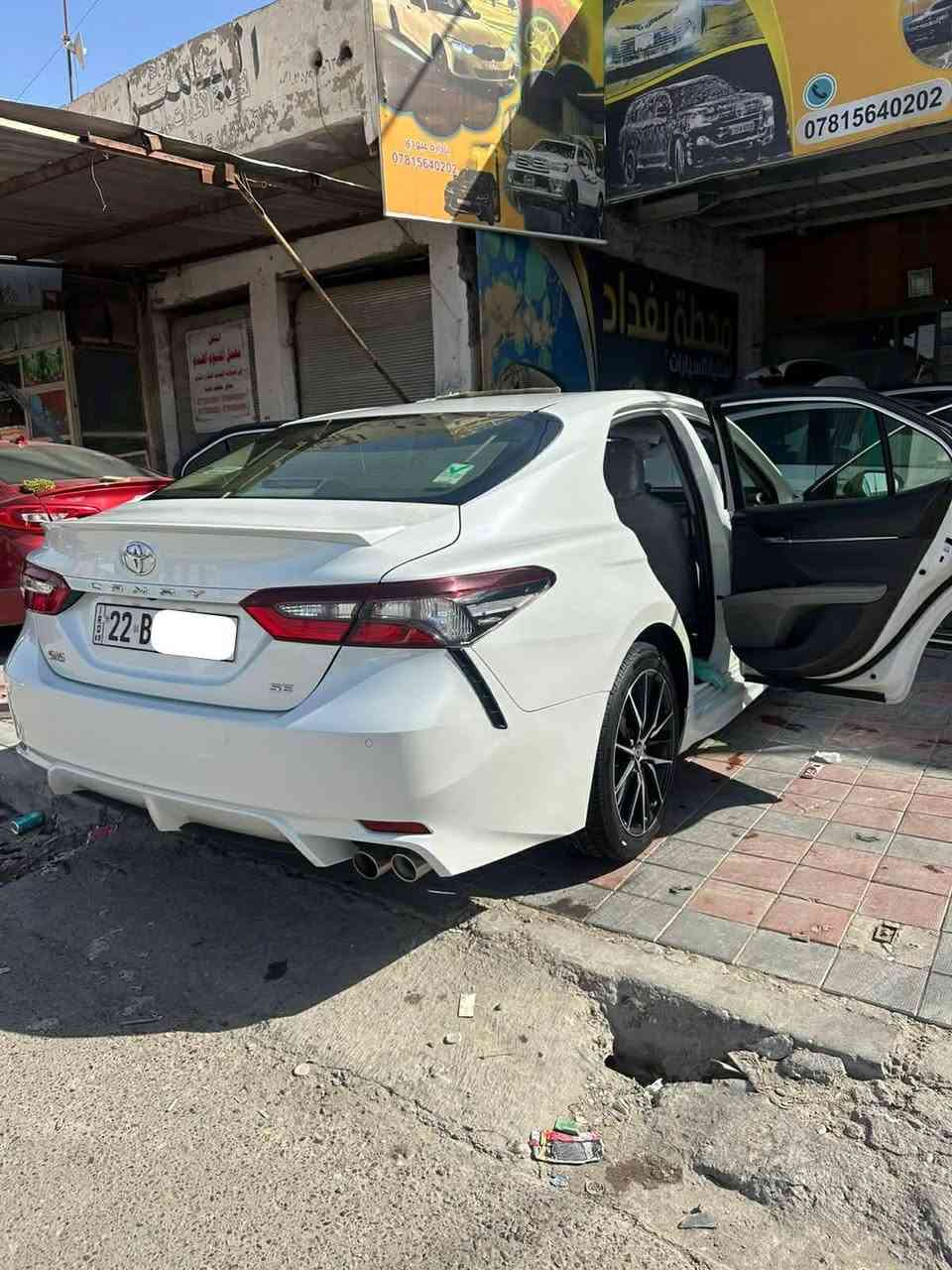 السلام عليكم تيوتا كامري 
2022

خليجي شركة ساز 

سياره كامل مواصفات 

فتحه سقف 
برده خلفيه نضام سبورت مري شفط كشانه كهربائيّ مانع تزحلق 

سياره كامله من كلشي مكفوله من الصبغ 

رقمها اربيل بسمي تحويل مباشر 

سياره جديده ومامتعوبه اترايهة حلو ونصبتها حلوه 

سياره اترايهة مال 25 

بعدها على وضع الشركه 

مكان السياره فلوجه السعر اتصل 

***********
