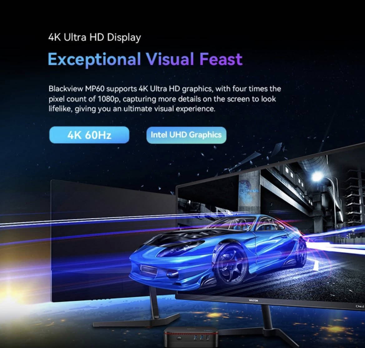 BlackView Mini PC 🔥
ميني بي سي حاسوب صغير جدا وزنه ٣٩٠ غرام ذو مواصفات رهيبه ! 
مواصفات :-
Windows 11 Pro
CPU : Intel Processor 12th Gen N95 رباعي النواة الجيل 12
RAM : 16GB DDR4
Storage: 512GB SSD ( قابل للتوسعة حتى 2TB )
GPU : Intel UHD Graphics 4k
Ports المنافذ:
Bluetooth داخلي
Wifi داخلي
LAN Ethernet
HDMI Support 4K
USB 4X
DC 12V
الجهاز نظيف جداً و حجمه صغير، تكدر تخلي بجيبك وين ماتروح وتاخذه وياك
السعر خاص
#minipc


**إذا كنت صاحب هذا الإعلان وتريد حذفه لأي سبب، رجاءا أرسل رسالة إلى الدعم الفني**